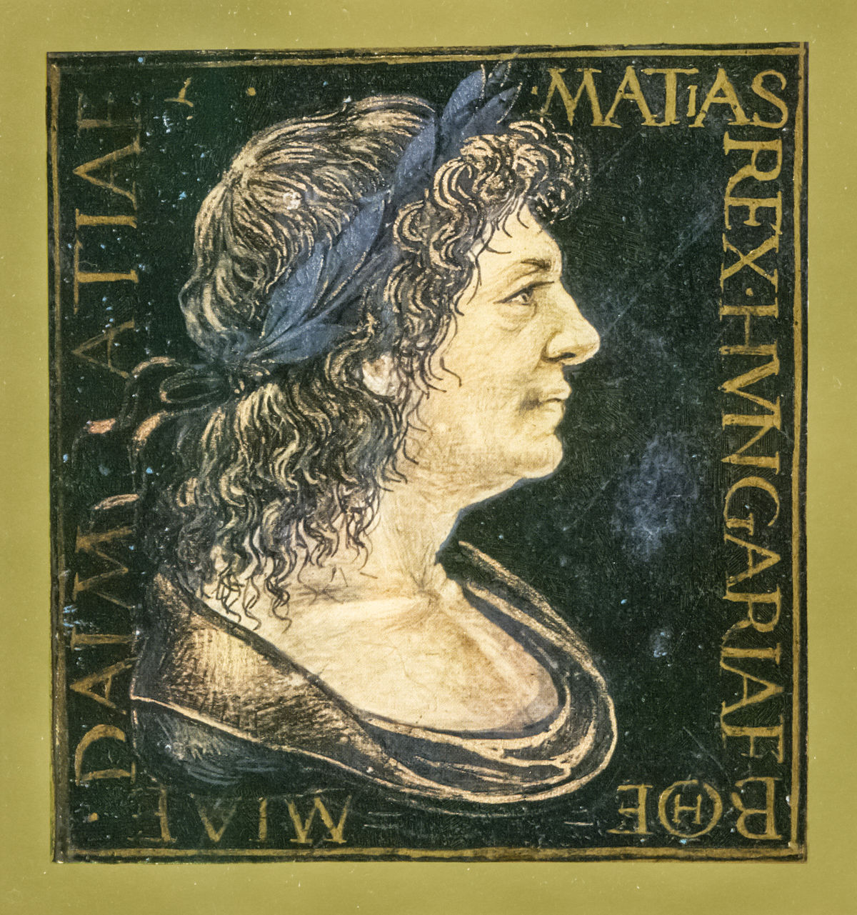 Matthias Corvinus from a Corvina Codex
